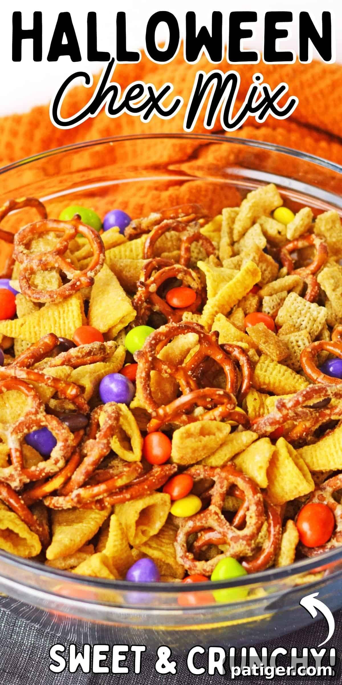 Monster Mash Snack Mix 9 Halloween Chex Mix; Sweet and crunchy!