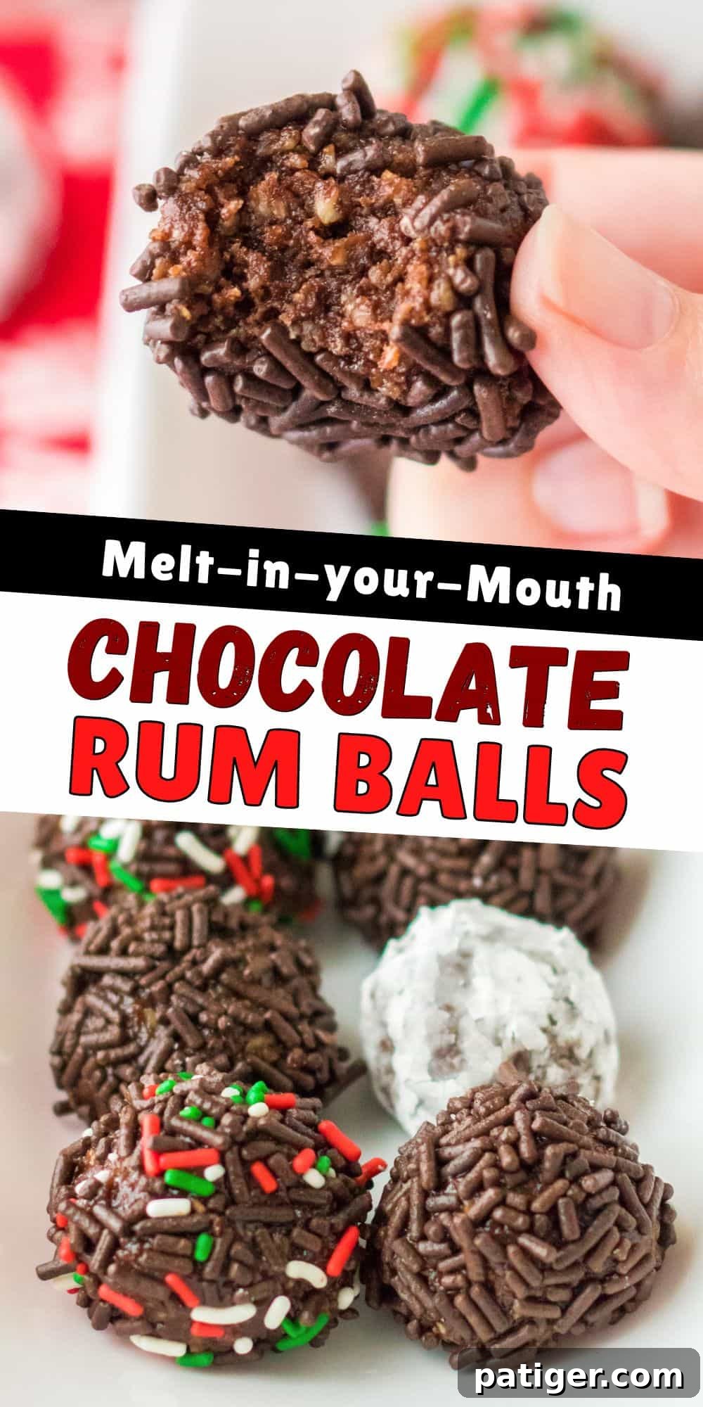 Melt-in-you-mouth Chocolate Rum Balls.
