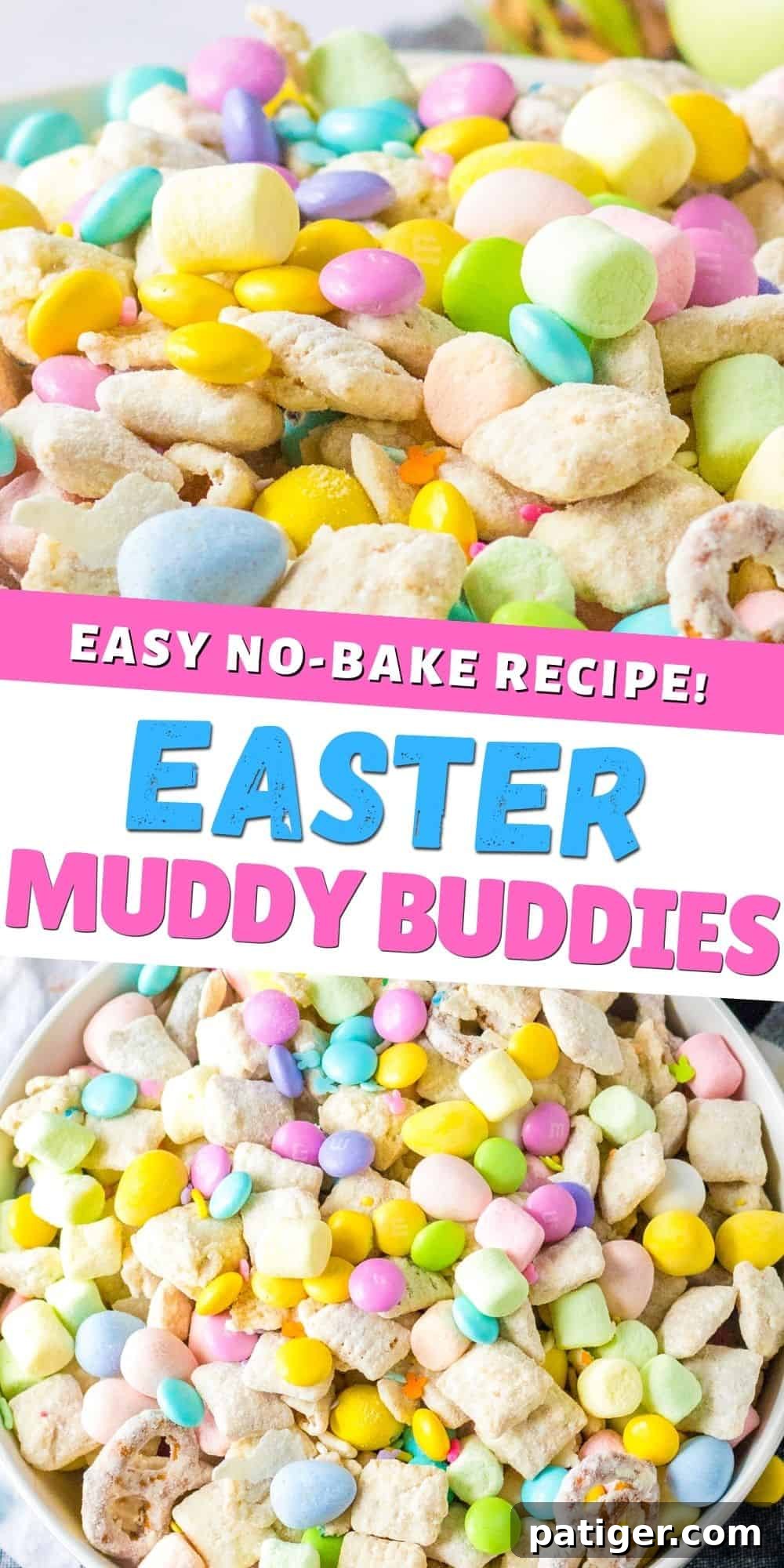 Easter Muddy Buddies: Easy No-Bake Recipe.
