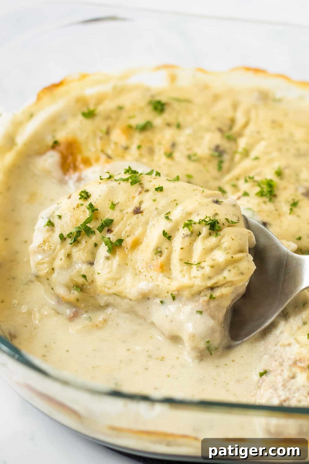 Effortless 4-Ingredient Oven Baked Pork Chops 2 Creamy 4 ingredient oven baked pork chops with cream of mushroom soup.