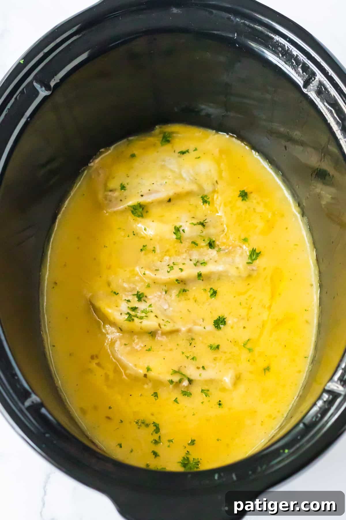 Melt-in-Your-Mouth Slow Cooker Ranch Pork Chops 3 Creamy slow cooker ranch pork chops with gravy.