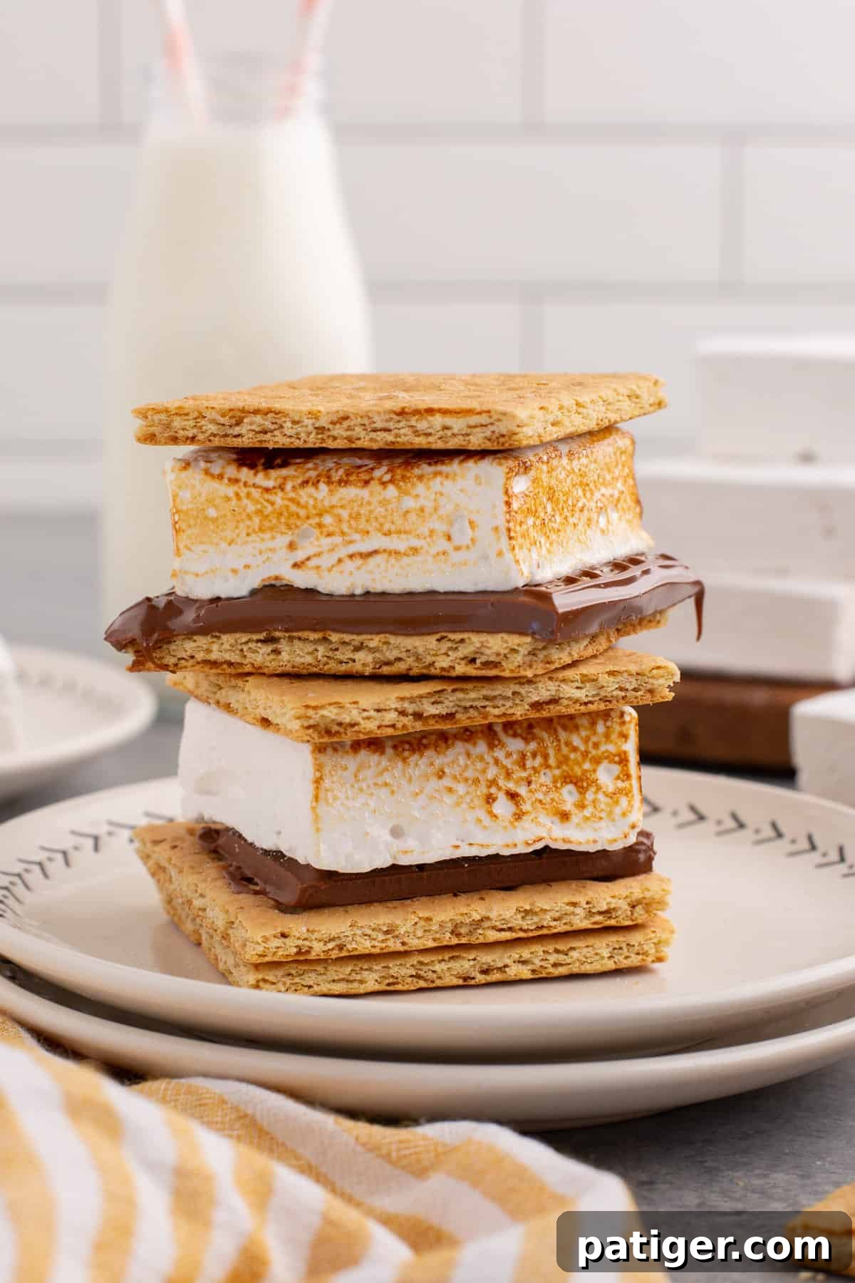 S'mores with homemade marshmallows.