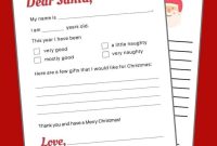 Official Letter to Santa Template