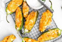 Spicy Cheesy Buffalo Chicken Jalapeno Poppers
