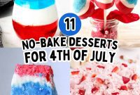 11+ Festive No-Bake Desserts for 4th of July