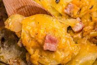 Easy Crock Pot Ham and Potato Casserole