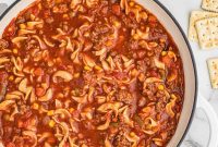 Hearty Ground Beef Noodle Soup