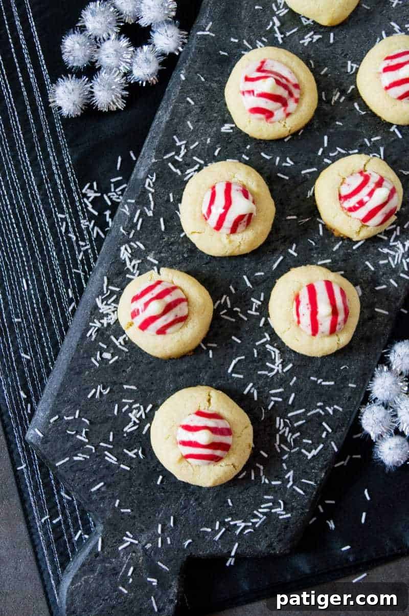 Delicious Candy Cane Hershey Kiss Cookie recipe, a must-try for Christmas baking.