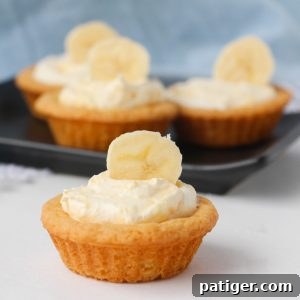 Easy Banana Cream Cookies Cups With Banana Pudding SQUARE