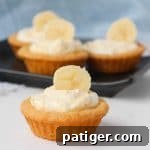 Easy Banana Cream Cookies Cups With Banana Pudding SQUARE
