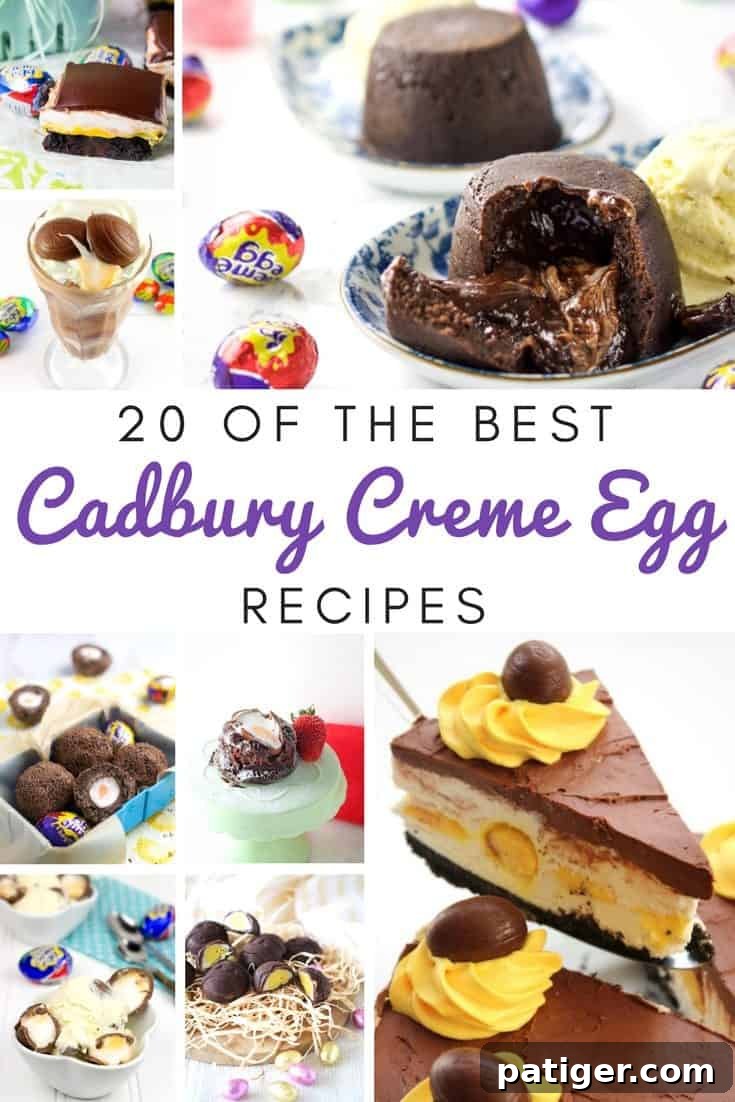 Indulge in the ultimate Easter treat with these 20+ amazing Cadbury Creme Egg recipe ideas, featuring everything from rich cupcakes to refreshing gelato, perfect for your holiday celebration.