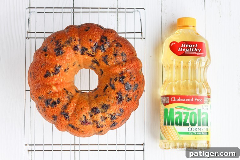 Better-For-You Blueberry Lemon Pound Cake Ready to Serve