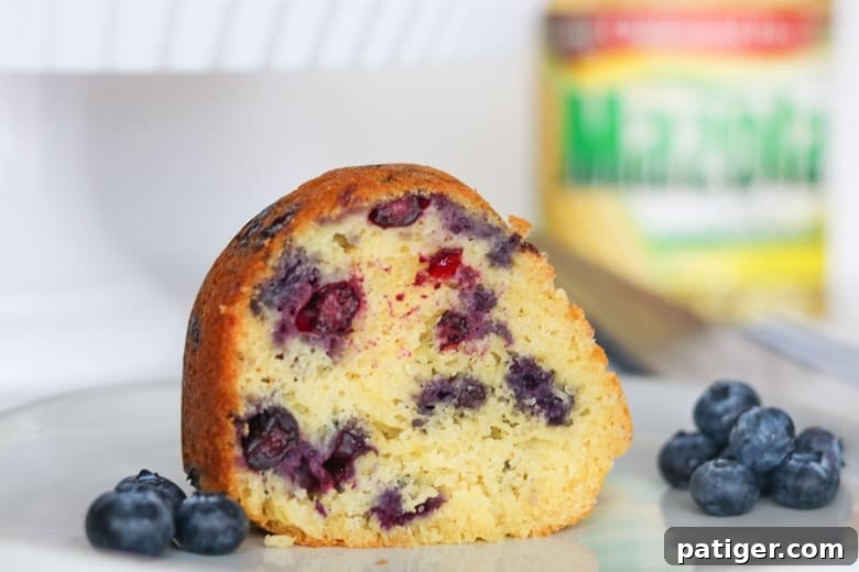 Blueberry Lemon Pound Cake Recipe with Mazola Corn Oil
