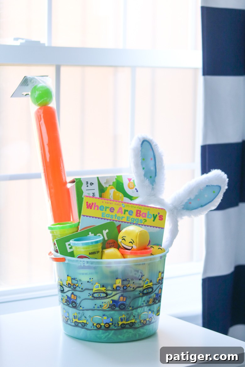 Discover the best non-candy Easter basket ideas for babies and toddlers, curated for fun and development.