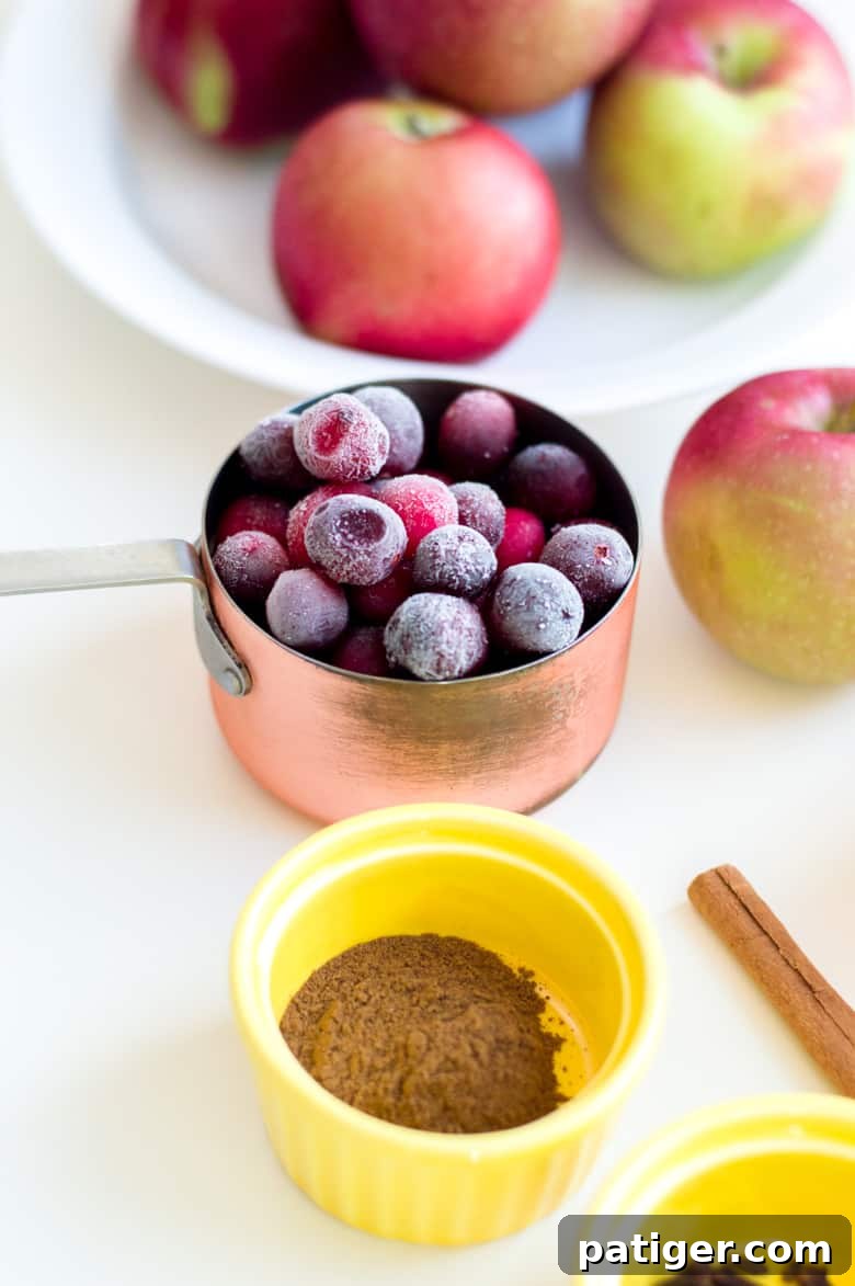 apple cider ingredients on counter