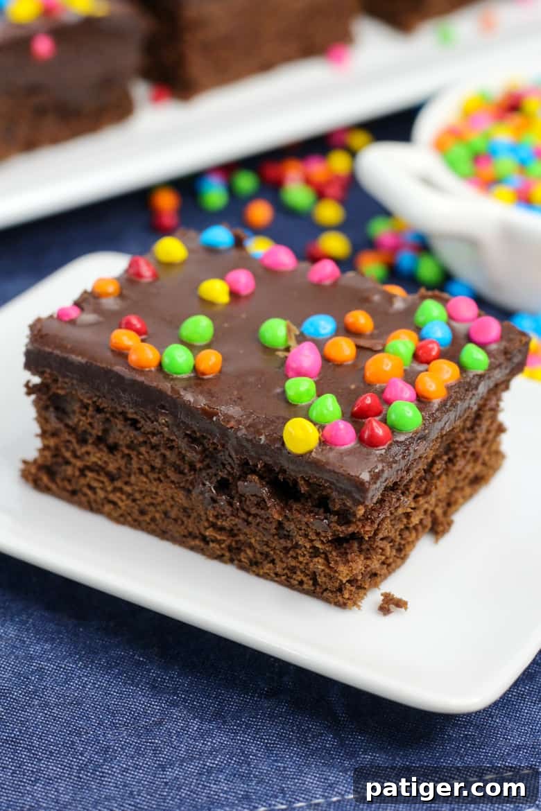 Homemade Cosmic Brownies: Rich, Fudgy, and Topped with Rainbow Chips