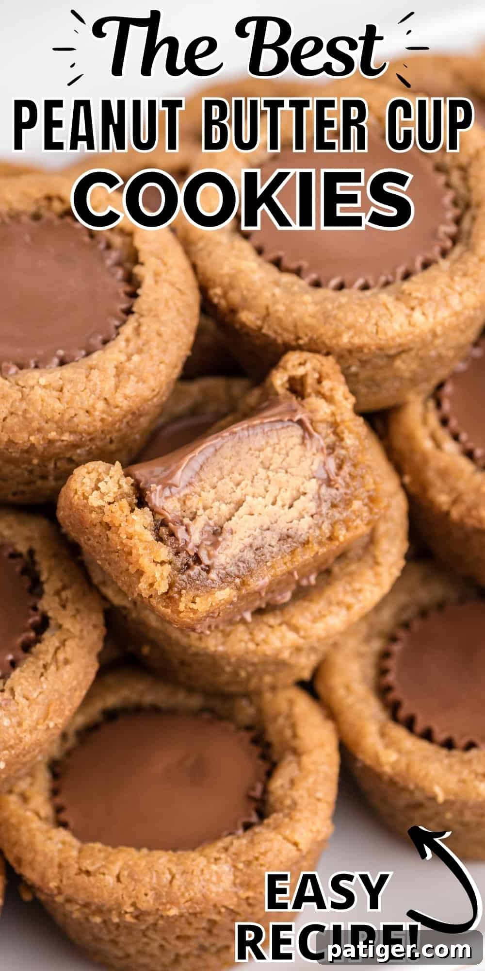 The Best Peanut Butter Cup Cookies; easy recipe!