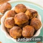 Cinnamon sugar pretzel bites.