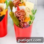 Christmas Charcuterie Cups