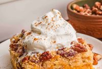 One-Bowl Pumpkin Dump Cake with Cinnamon Streusel