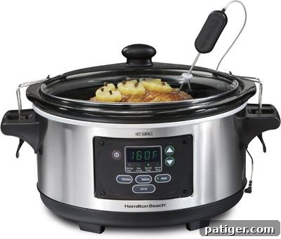 6 quart slow cooker.